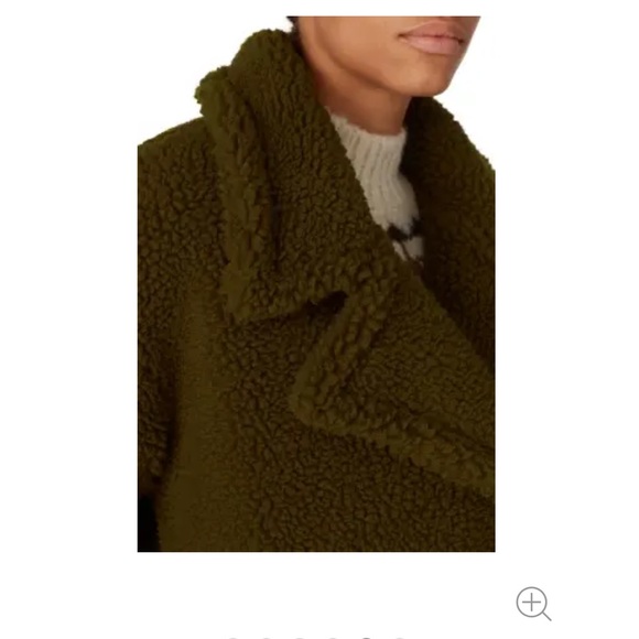 Faux Sherpa Coat Green - Picture 6 of 9